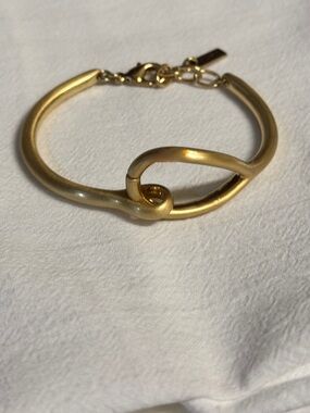 PILGRIM Gold Plated Knotted Modern & Minimalist Bangle Bracelet